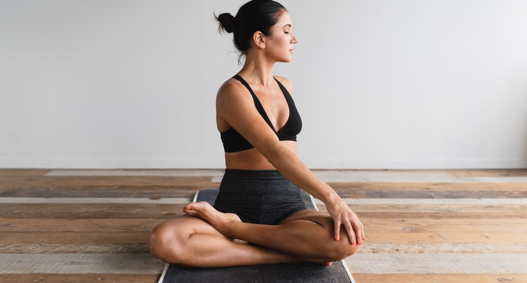 Person doing yoga